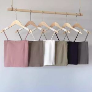 Solid Color Lazy Style Cami One-Shoulder Summer Bodysuit with Built-In Cups, Fashionable and Versatile for Layering or Wearing Alone
