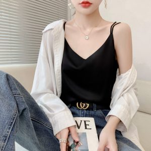 Summer plus back camisole women's thin outer vest women's inner sexy camisole top clothing summer