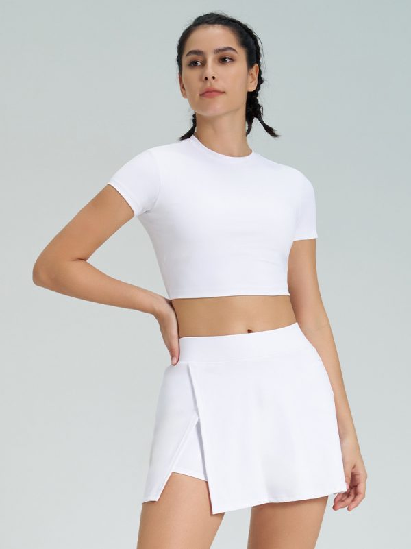 Quick drying A-line style women's yoga skirt set