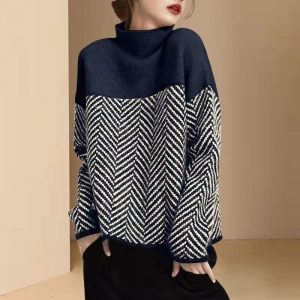 Autumn and Winter New Loose Cozy Style Designed Pullover Sweater for Layering