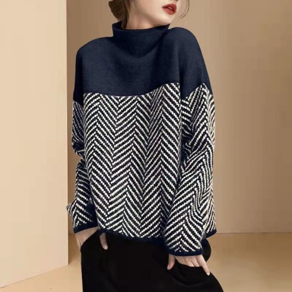 Autumn and Winter New Loose Cozy Style Designed Pullover Sweater for Layering